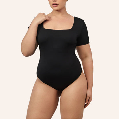 בגד גוף מחטב ריבוע - צבע שחור 