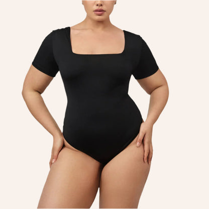 בגד גוף מחטב ריבוע - צבע שחור - פרונט - דגם 402